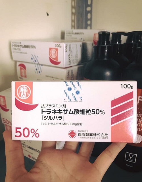Bột Uống Trắng Da Ngừa Nám Transamin 50% 100gr Nhật Bản 