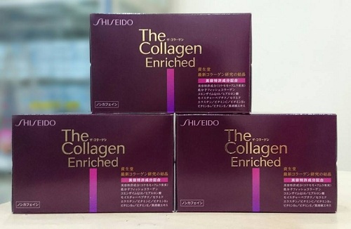 Collagen dạng viên màu tím Shiseido enriched Nhật Bản 