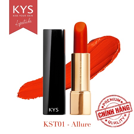 Son lỳ siêu mịn môi KYS Chocolate đỏ cam – Allure mẫu mới hot nhất
