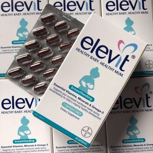 Viên uống Elevit sau sinh Breastfeeding 60 viên của Úc