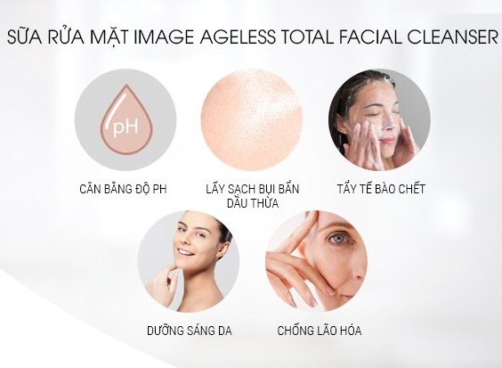những công dụng của  image skincare ageless total facial cleanser