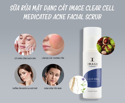 một số những công dụng của clear cell medicated acne facial scrub