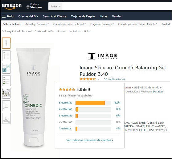 image ormedic balancing gel polisher được đánh giá 5 sao trên trang amazon