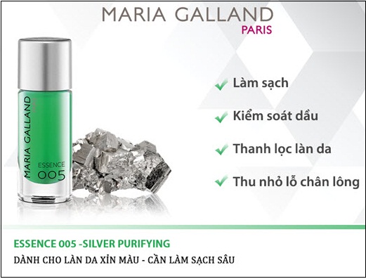  maria galland 005 essence argent giúp làm sạch kiểm soát dầu trên da