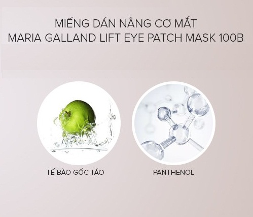 maria galland 100b lift eye patch mask chứa thành phần dưỡng chất an toàn cho da