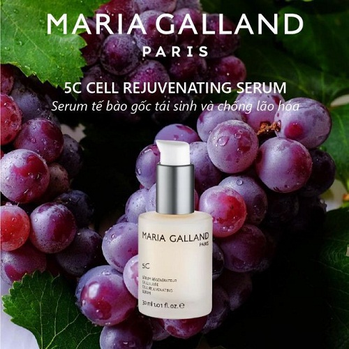  maria galland 5c cell rejuvenating serum có chứa thành phần chiết xuất từ nho