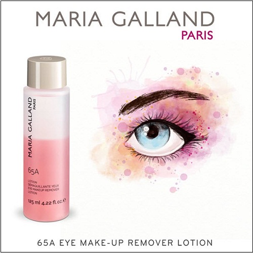 maria galland 65a eye make-up remover lotion làm sạch lớp trang điểm ở mắt và môi