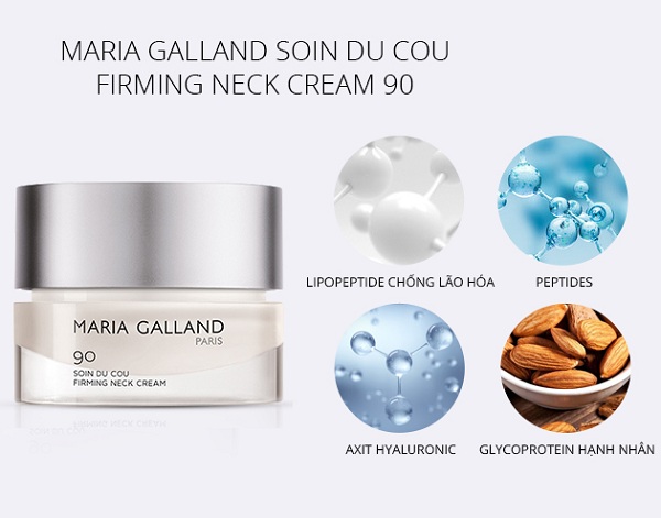 các thành phần có trong maria galland 90 firming neck cream
