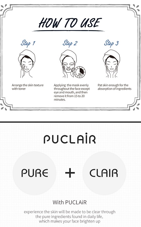 Mặt nạ dưỡng da Puclair Aqua Cocktail Mask Chi- Chi 