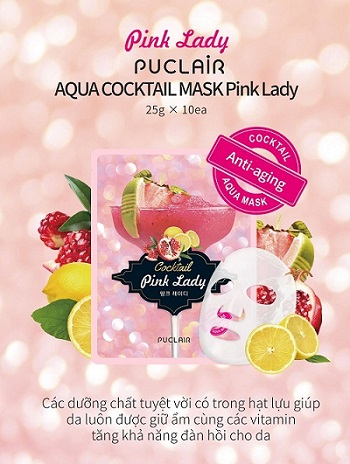 Puclair Aqua Cocktail Pink Lady Hàn Quốc