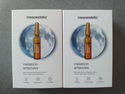 Mesoestetic Melatonin Ampoules chứa thành phần lành tính an toàn cho da