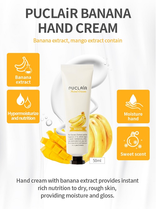 Kem dưỡng tay Puclair Hand Cream Banana