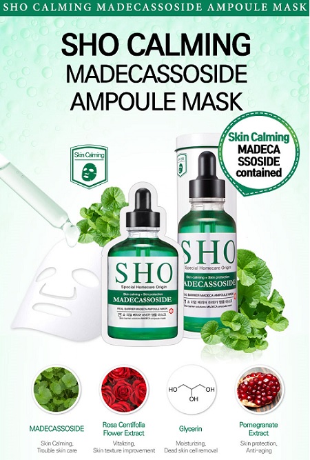 mặt nạ phục hồi và bảo vệ Sho Madecassoside Real Barrier Madeca Ampoule Mask