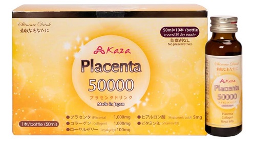 Nước uống đẹp da chống lão hóa Kaza Placenta 50000mg Nhật Bản