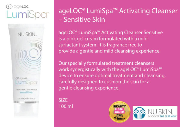 Sữa rửa mặt ageLOC LumiSpa Activating Cleanser dành cho da nhạy cảm