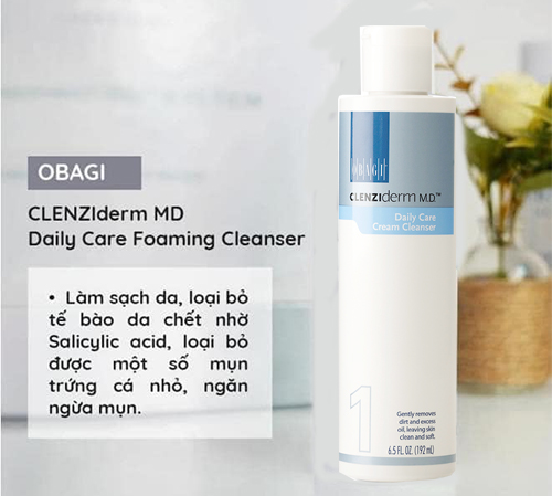 công dụng của clenziderm md daily care cream cleanser