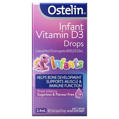 Ostelin Infant Vitamin D3 drop 2.4ml của Úc