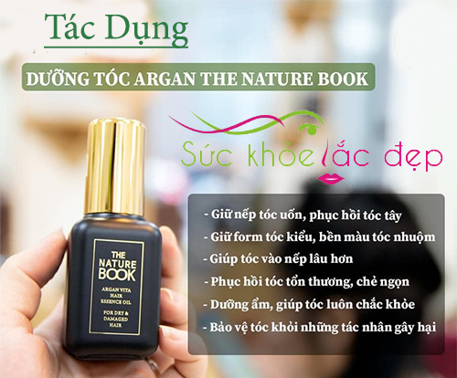 những công dụng của the nature book argan vita hair essence oil