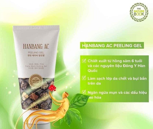 the nature book hanbang ac peeling gel an toàn cho da