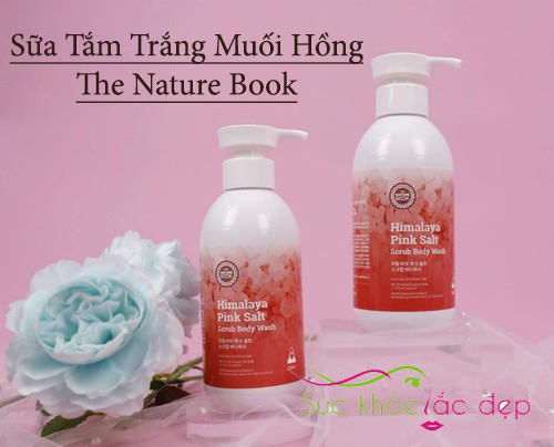 the nature book himalaya pink salt scrub body wash