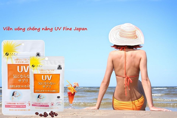 Review Viên uống chống nắng UV Fine Nhật Bản 30 viên