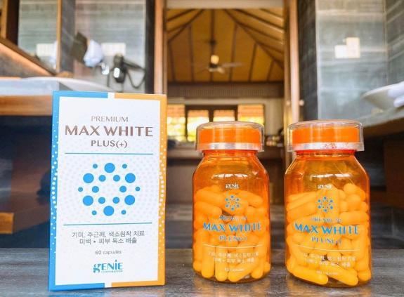 Viên uống trắng da Genie Premium Max White Plus Hàn Quốc 