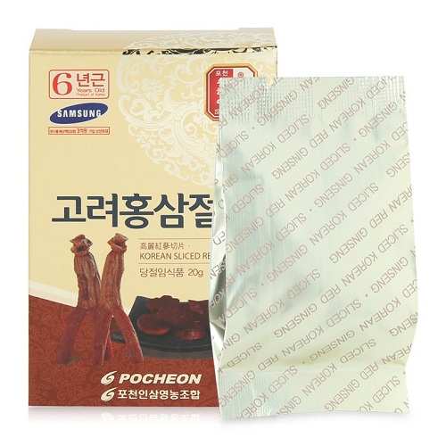 Hồng sâm Hàn Quốc lát tẩm mật ong Pocheon 