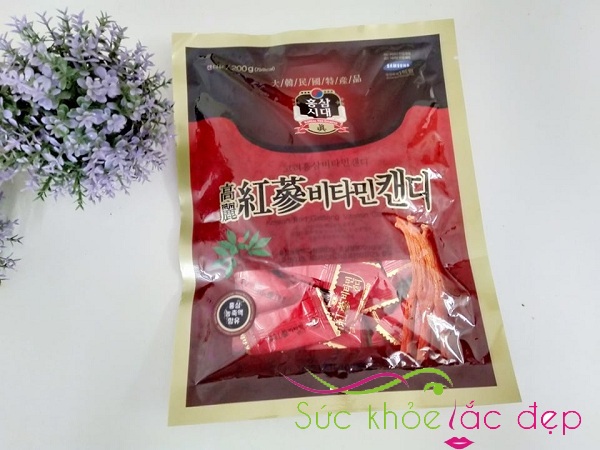  Kẹo hồng sâm Hàn Quốc Korean Red Ginseng Vitamin Candy 200g