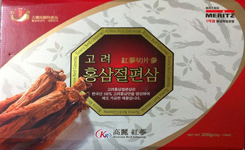 Hồng sâm lát tẩm mật ong Hàn Quốc hãng Meritz