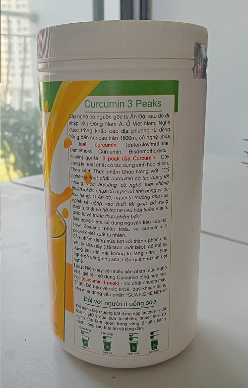 Sữa nghệ Hera hộp 500g - hàng Việt Nam chính hãng chất lượng cao