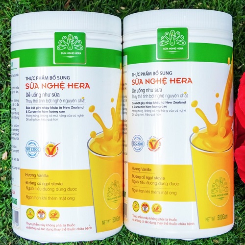 Sữa nghệ Hera hộp 500g - hàng Việt Nam chính hãng chất lượng cao