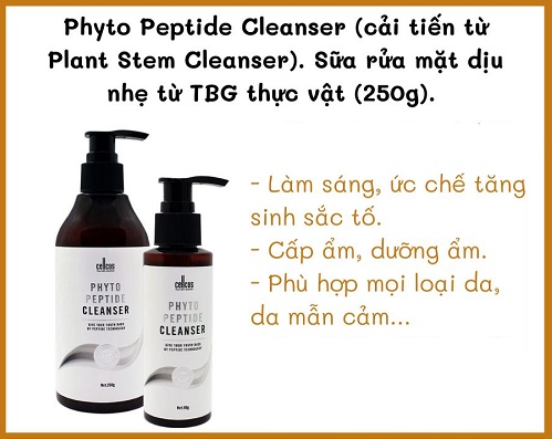 công dụng của Sữa rửa mặt Mediworld Cellcos Phyto Peptide Cleanser