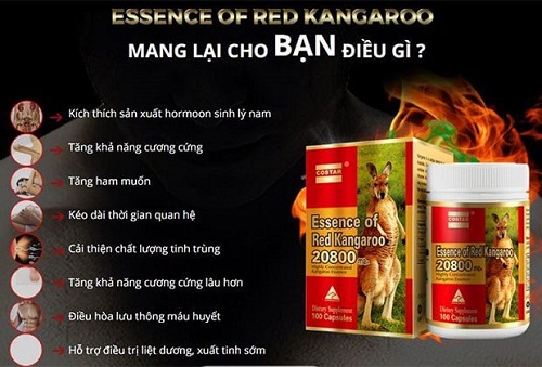 công dụng của essence of red kangaroo 20800 max