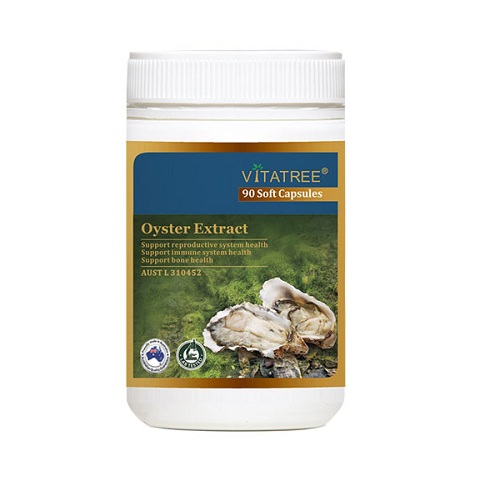 Tinh chất hàu Úc Vitatree Oyster Extract 90 viênTinh chất hàu Úc Vitatree Oyster Extract 90 viên