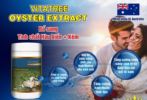 Tinh chất hàu Úc Vitatree Oyster Extract 90 viên