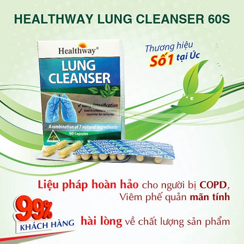 viên uống lung cleanser là sản phẩm được rất nhiều khách hàng tin dùng