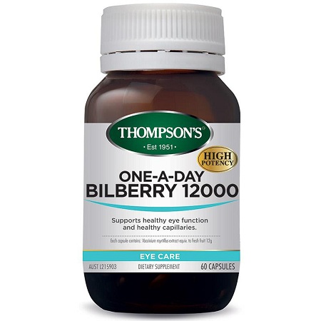 Viên uống bổ mắt Thompsons One-A-Day Bilberry 12000mg 60 viên