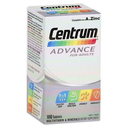 Centrum Advance For Adults 100 viên - Vitamin tổng hợp cho người lớn