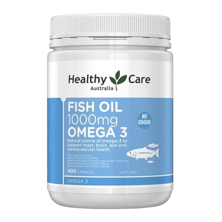 Dầu cá Fish Oil 1000mg Omega 3 Healthy Care 400 viên