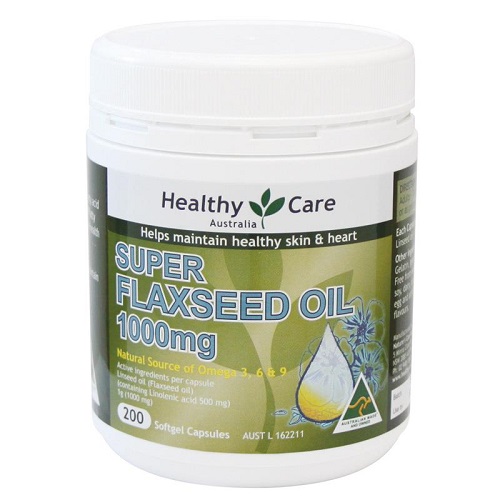 Viên uống dầu hạt lanh Healthy Care Super Flaxseed Oil 1000mg 200 viên