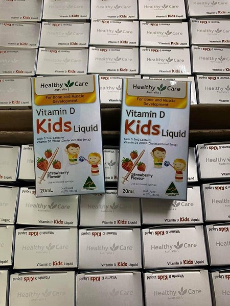 Vitamin D dạng nước cho trẻ Healthy care Kids Liquid 20ml 
