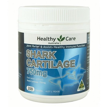 Healthy Care Shark Cartilage 750mg 200 viên bổ xương khớp của Úc