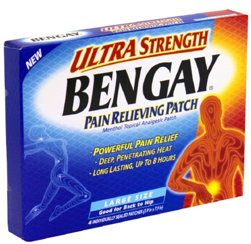 Miếng dán giảm đau cỡ lớn BenGay Ultra Strength Pain Relieving Patch
