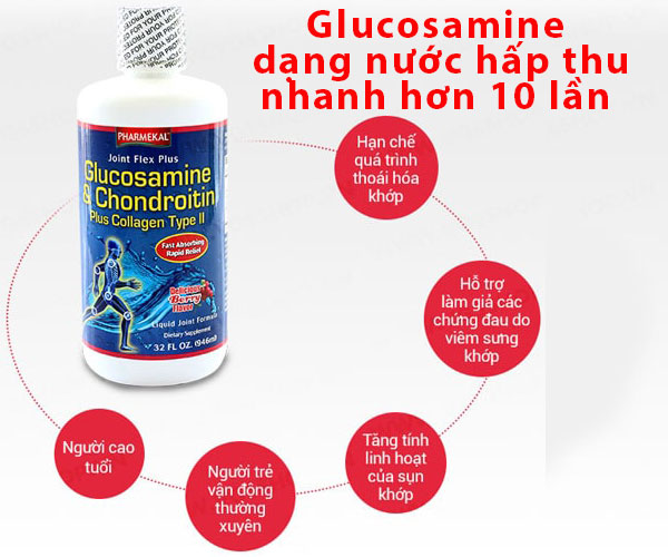 Glucosamine Joint Flex Plus Pharmekal - Bổ xương khớp (Dạng nước)