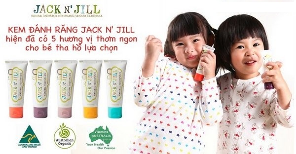 Kem đánh răng cho bé Jack N Jill Natural Toothpaste