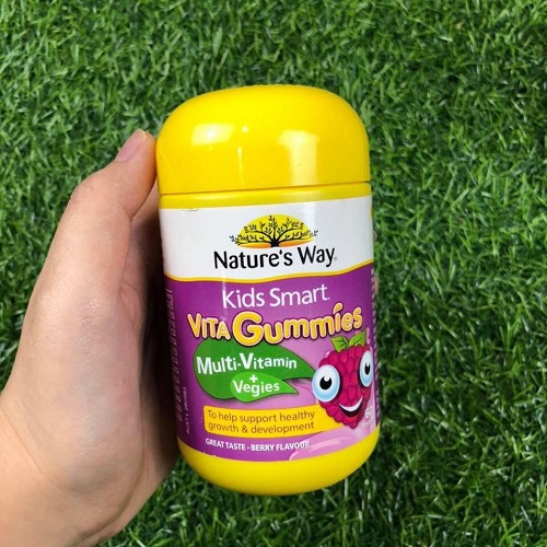 Kẹo Vitamin Nature's Way Multivitamin + Vegies bổ sung vitamin và rau của quả cho bé