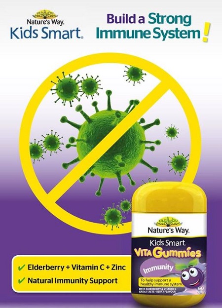  Kẹo Natures Way Vita Gummies Cold&Flu immunity 