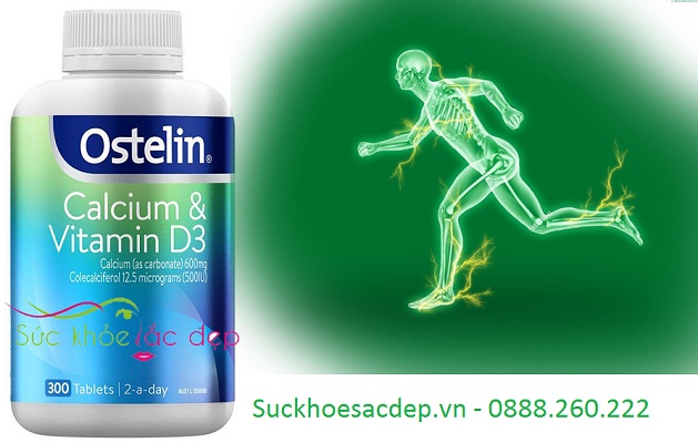 Ostelin Calcium & Vitamin D3 300 viên của Úc cho xương chắc khỏe