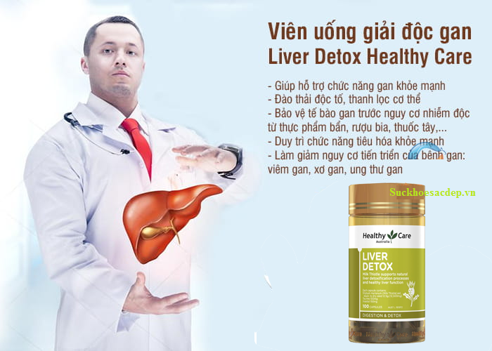 Viên uống bổ gan Healthy Care Liver Detox