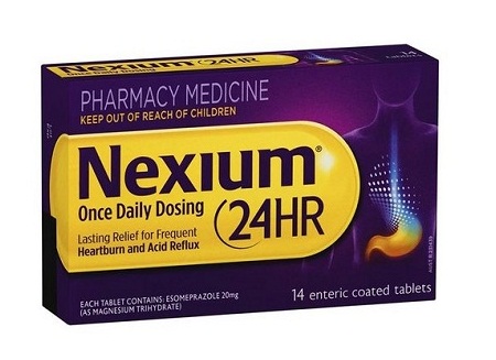 Viên uống hỗ trợ điều trị viêm loét dạ dày Nexium 24HR 20mg 14 viên